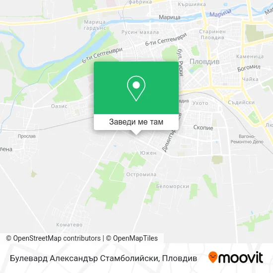 Булевард Александър Стамболийски карта