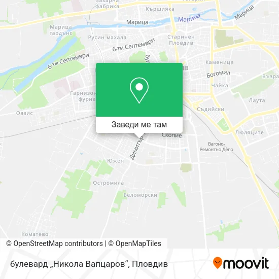 булевард „Никола Вапцаров“ карта