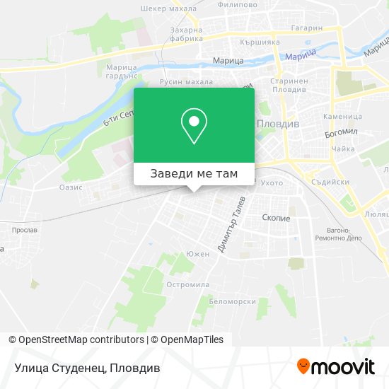 Улица Студенец карта