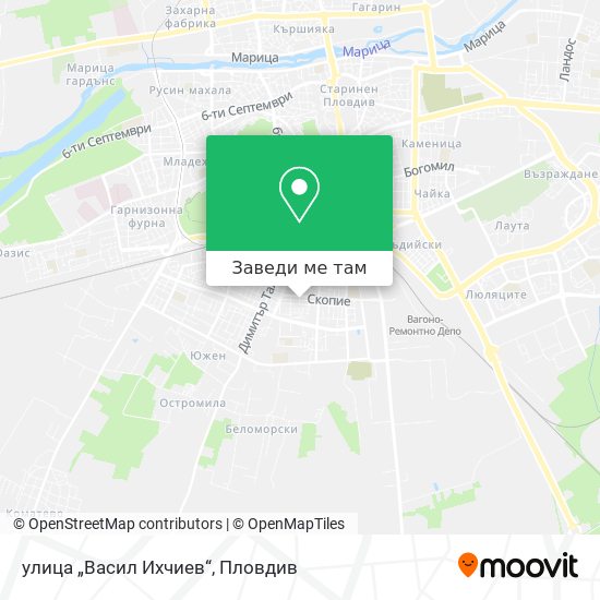 улица „Васил Ихчиев“ карта