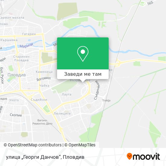 улица „Георги Данчов“ карта