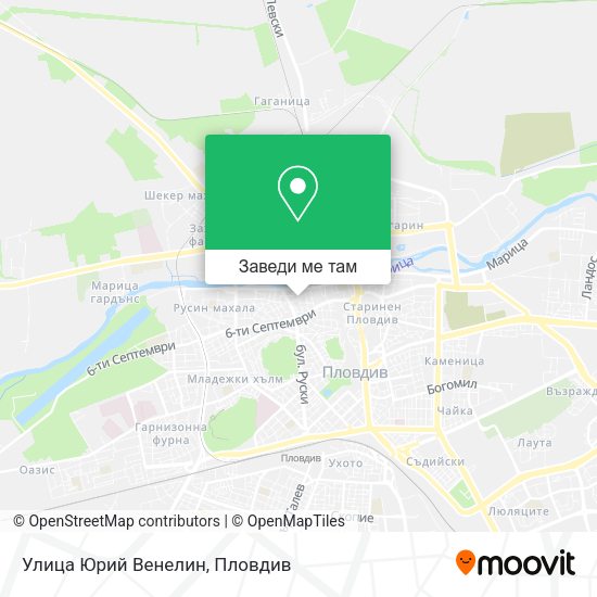 Улица Юрий Венелин карта