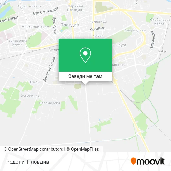 Родопи карта