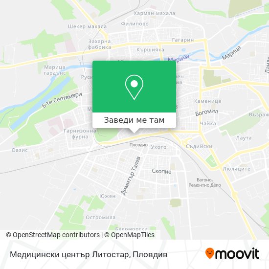Медицински център Литостар карта