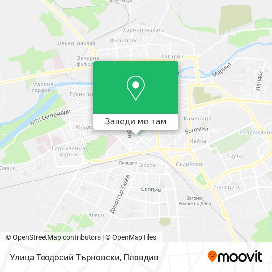 Улица Теодосий Търновски карта