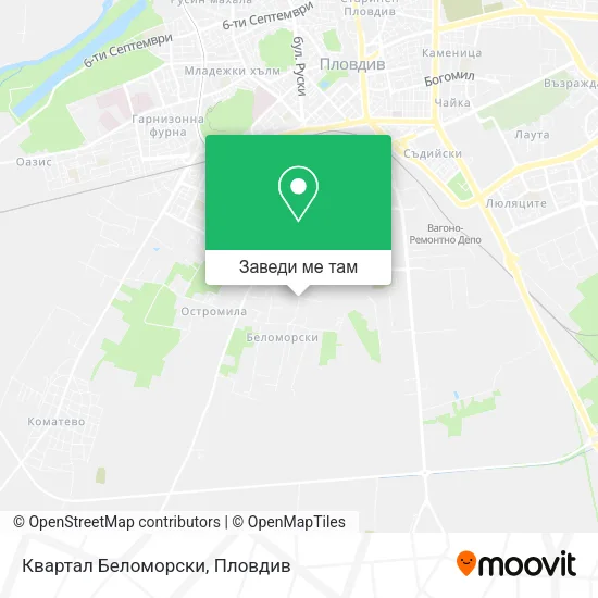 Квартал Беломорски карта