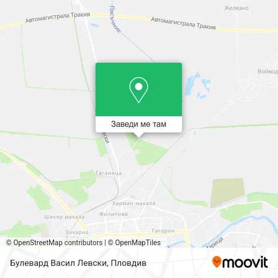 Булевард Васил Левски карта