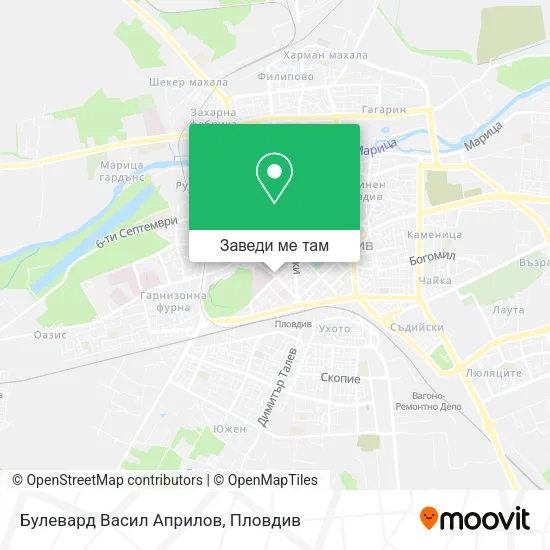 Булевард Васил Априлов карта