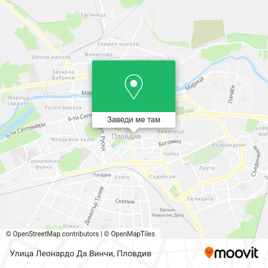 Улица Леонардо Да Винчи карта