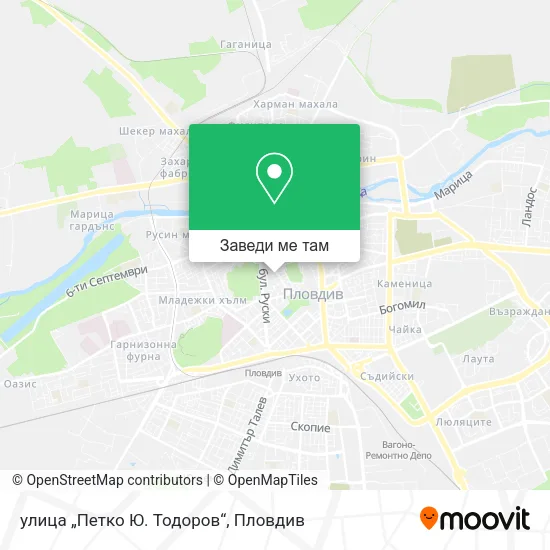 улица „Петко Ю. Тодоров“ карта