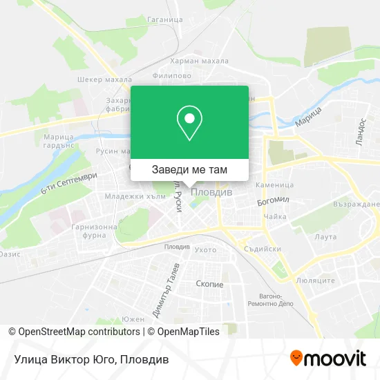 Улица Виктор Юго карта