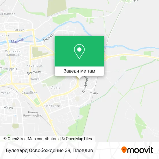 Булевард Освобождение 39 карта