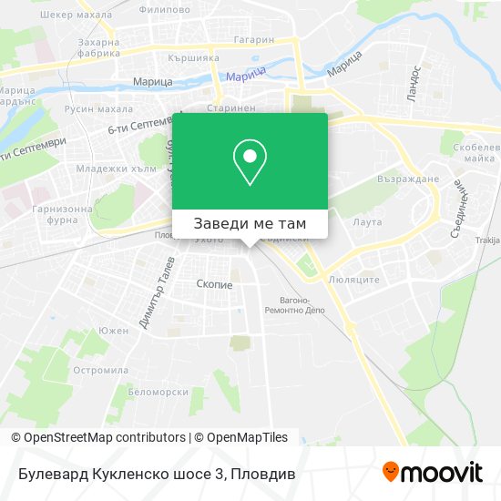 Булевард Кукленско шосе 3 карта