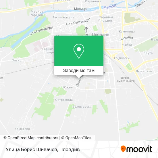Улица Борис Шивачев карта