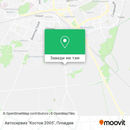 Автосервиз "Костов  2005" карта