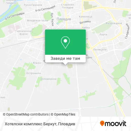 Хотелски комплекс Беркут карта