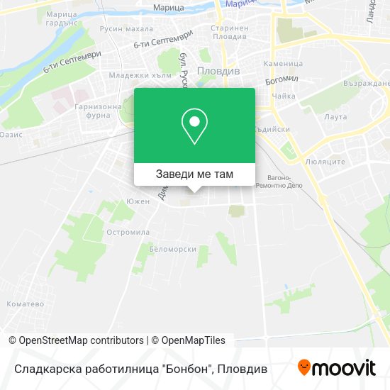Сладкарска работилница "Бонбон" карта