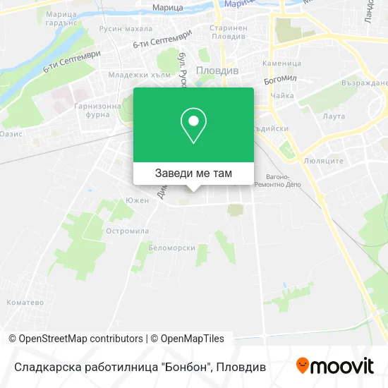 Сладкарска работилница "Бонбон" карта