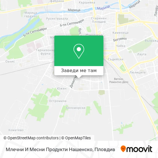 Млечни И Месни Продукти Нашенско карта