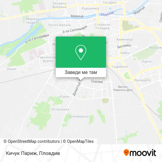 Кичук Париж карта