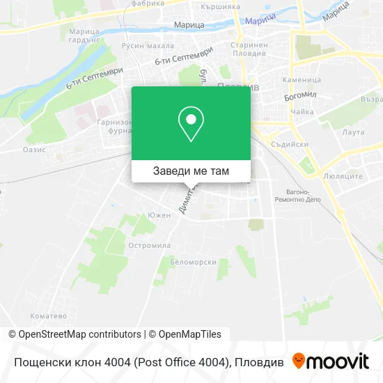 Пощенски клон 4004 (Post Office 4004) карта