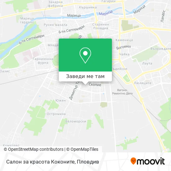 Салон за красота Коконите карта