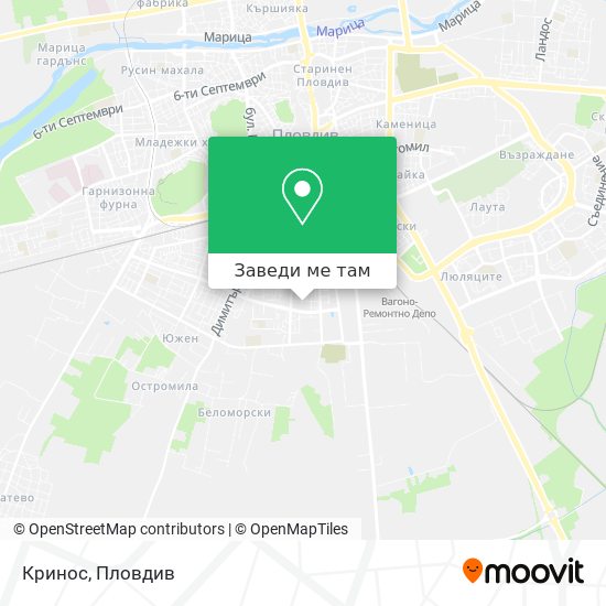 Кринос карта