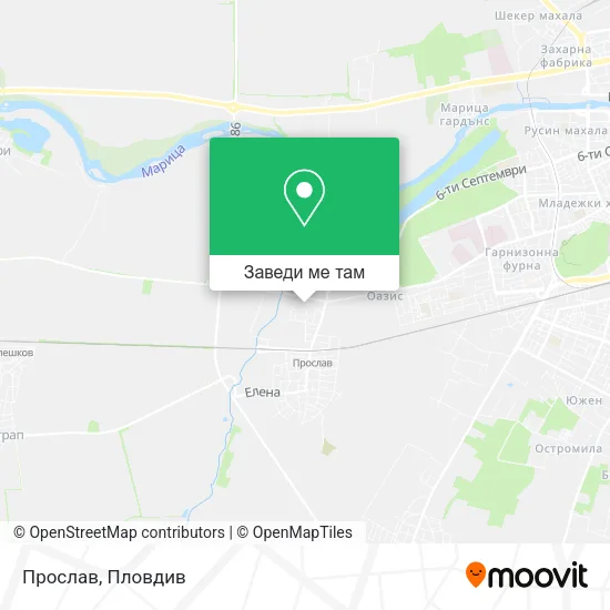 Прослав карта