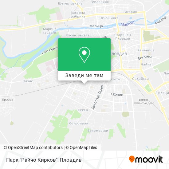 Парк "Райчо Кирков" карта