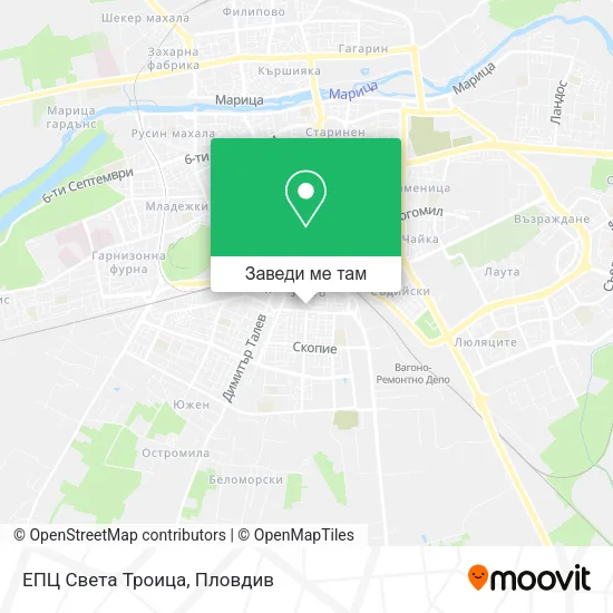 ЕПЦ Света Троица карта