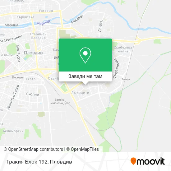 Тракия Блок 192 карта