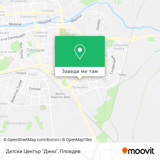Детски Център "Дино" карта