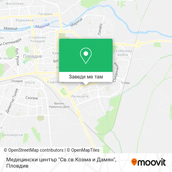 Медецински център "Св.св.Козма и Дамян" карта
