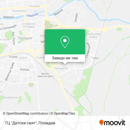 ТЦ "Детски свят" карта