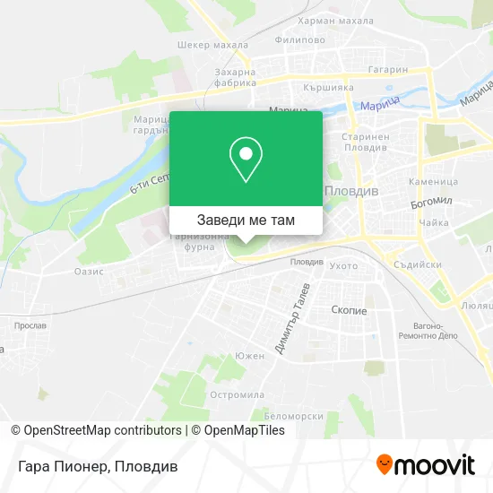 Гара Пионер карта