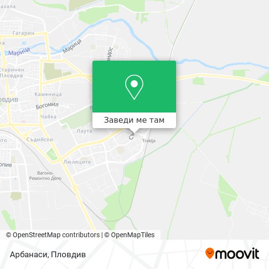 Арбанаси карта