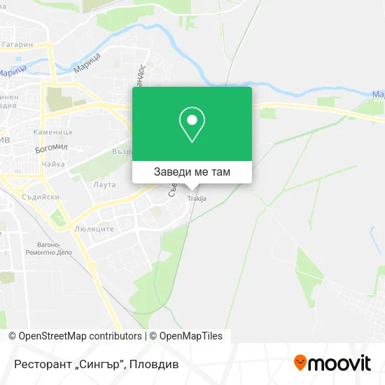 Ресторант „Сингър” карта