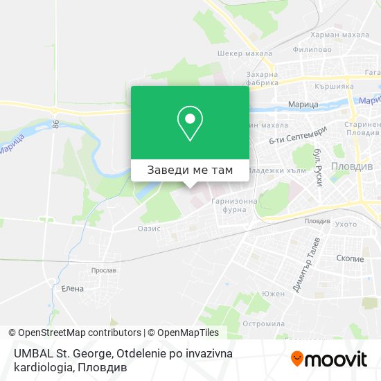 UMBAL St. George, Otdelenie po invazivna kardiologia карта