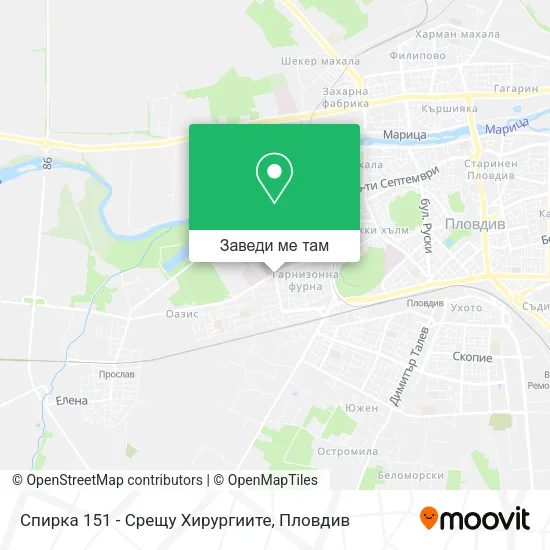 Спирка 151 - Срещу Хирургиите карта