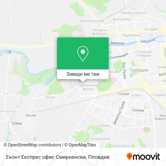 Еконт Експрес офис Смирненски карта
