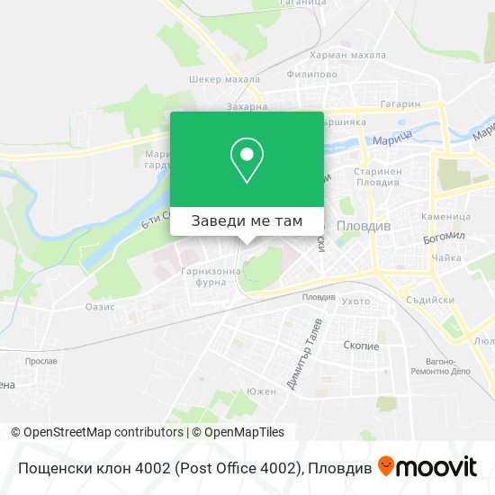 Пощенски клон 4002 (Post Office 4002) карта