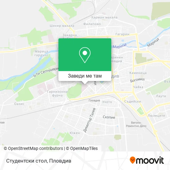 Студентски стол карта