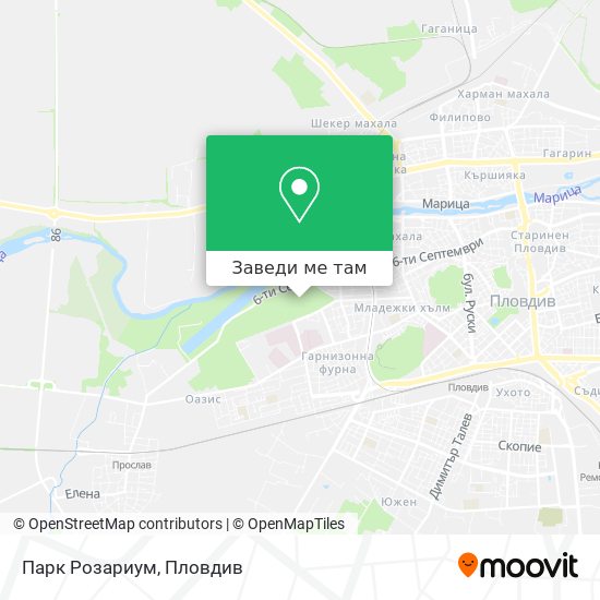 Парк Розариум карта