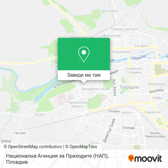 Национална Агенция за Приходите (НАП) карта