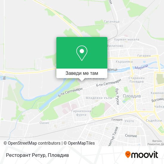 Ресторант Ретур карта