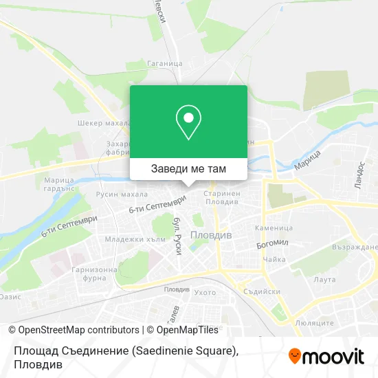 Площад Съединение (Saedinenie Square) карта