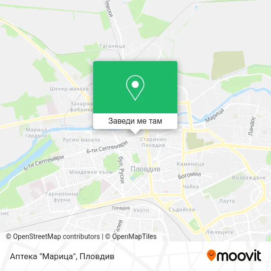 Аптека "Марица" карта