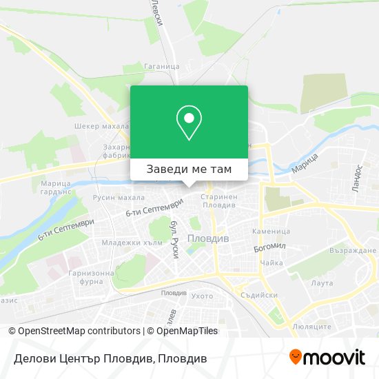 Делови Център Пловдив карта
