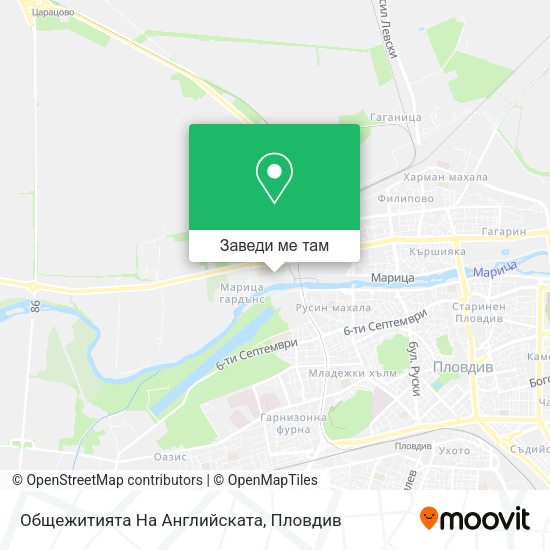 Общежитията На Английската карта