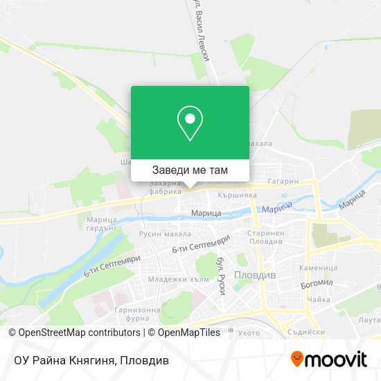 ОУ Райна Княгиня карта